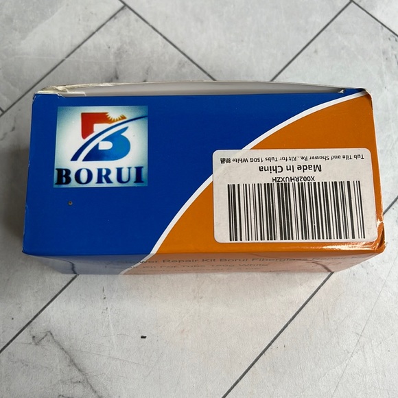 NWT Tub Tile and Shower Repair Kit for Tubs 150G White Borui Fiberglass Repair - Picture 1 of 6